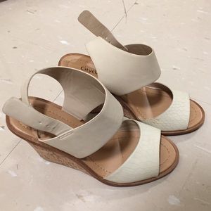 New Wedges Cream Color